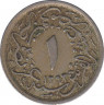 Монета. Египет. 1/10 кирша 1906 (1293/32) год. ав.