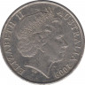 Монета. Австралия. 20 центов 2009 год. ав.