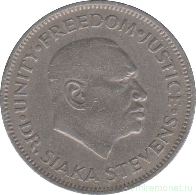 Монета. Сьерра-Леоне. 20 центов 1978 год.