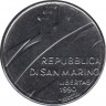 Монета. Сан-Марино. 100 лир 1990 год. 16 веков истории Сан-Марино. рев.