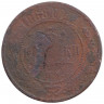 Монета. Россия. 3 копейки 1868 год. ЕМ.