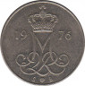  Монета. Дания. 10 эре 1976 год. ав.