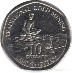 Монета. Гайана. 10 долларов 2007 год.