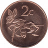 Монета. Токелау. 2 цента 2017 год. рев.