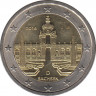Монета. Германия. 2 евро 2016 год. Саксония (J). ав.