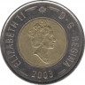 Монета. Канада. 2 доллара 2003 года. ав.