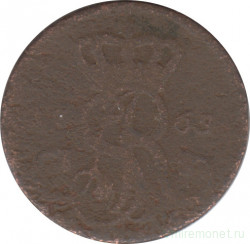 Монета. Польша. 1 грош 1765 год. g.