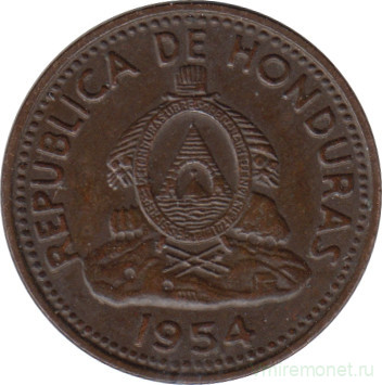 Монета. Гондурас. 1 сентаво 1954 год.