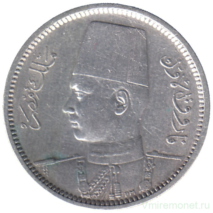 Монета. Египет. 2 пиастра 1937 год.
