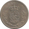 Аверс. Монета. Дания. 5 крон 1963 год.
