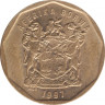 Монета. Южно-Африканская республика (ЮАР). 20 центов 1997 год. ав.