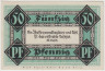 Бона. Нотгельд. Германия. Округ Штольценау. 50 пфеннигов 1921 год. Вариант 1276.2.1.2. рев.