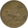 Монета. Малави. 1 квача 1996 год.
