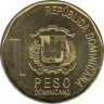 Монета. Доминиканская республика. 1 песо 2020 год. рев.