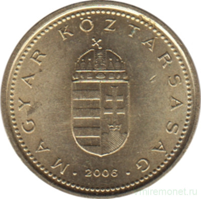 Монета. Венгрия. 1 форинт 2006 год.
