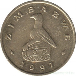 Монета. Зимбабве. 2 доллара 1997 год.