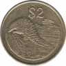 Монета. Зимбабве. 2 доллара 1997 год. рев.