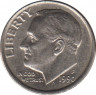  Монета. США. 10 центов 1990 год. Монетный двор P. ав.