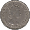 Монета. Малайя и Британское Борнео (Малайзия). 20 центов 1961 год. рев. рев.
