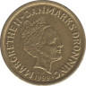 Монета. Дания. 10 крон 1999 год. ав.