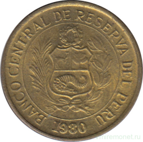 Монета. Перу. 1 соль 1980 год.