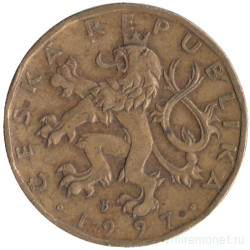 Монета. Чехия. 20 крон 1997 год.