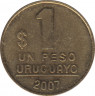 Монета. Уругвай. 1 песо 2007 год. ав.