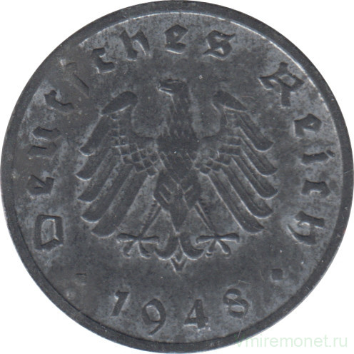 Монета. ФРГ. 10 пфеннигов 1948 год. Монетный двор - Штутгарт (F).