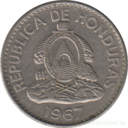 Монета. Гондурас. 20 сентаво 1967 год.