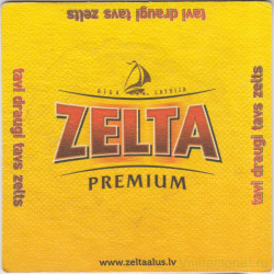 Подставка. Пиво  "Zelta". Латвия.