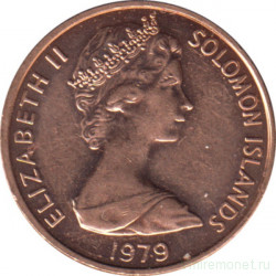 Монета. Соломоновы острова. 1 цент 1979 год.