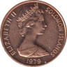 Монета. Соломоновы острова. 1 цент 1979 год. ав.