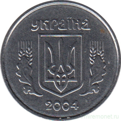 Монета. Украина. 2 копейки 2004 год.