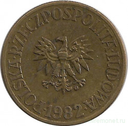 Монета. Польша. 5 злотых 1982 год.
