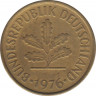 Монета. ФРГ. 5 пфеннигов 1976 год. Монетный двор - Штутгарт (F). ав.