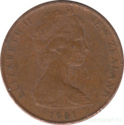 Монета. Новая Зеландия. 1 цент 1981 год.