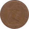 Монета. Новая Зеландия. 1 цент 1981 год. ав.