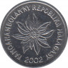Монета. Мадагаскар. 1 франк 2002 год. ав.