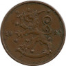 Аверс.Монета. Финляндия. 10 пенни 1922 год.