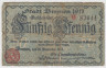 Бона. Нотгельд. Германия. Германская империя (1871-1918). Бремен. 50 пфеннигов 1917 год. ав.