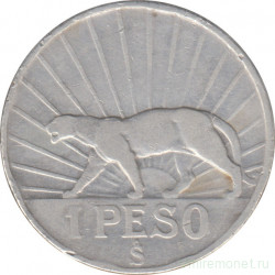 Монета. Уругвай. 1 песо 1942 год.