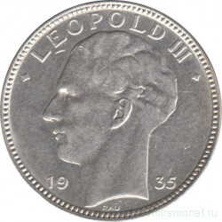 Монета. Бельгия. 20 франков 1935 год.