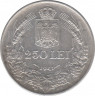 Монета. Румыния. 250 лей 1941 год. Монетный двор - Гамбург. ав.