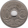 Монета. Франция. 10 сантимов 1938 год. Медно-никелевый сплав. ав.