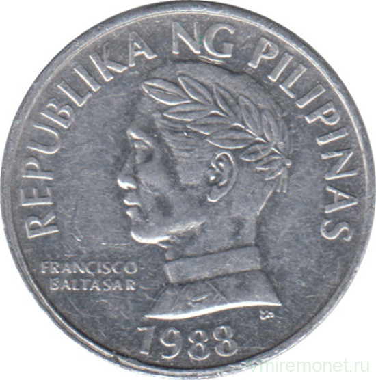 Монета. Филиппины. 10 сентимо 1988 год.