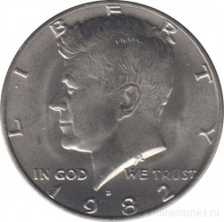 Монета. США. 50 центов 1982 год. Монетный двор D.