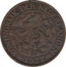 Монета. Нидерланды. 1 цент 1927 год. ав.