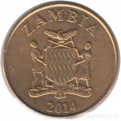Монета. Замбия. 50 нгве 2014 год.
