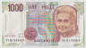 Банкнота. Италия 1000 лир 1990 год. Тип С. ав.