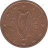 Монета. Ирландия. 2 цента 2004 год. ав.